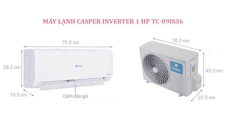 Máy lạnh Casper Inverter 1 HP TC-09IS36